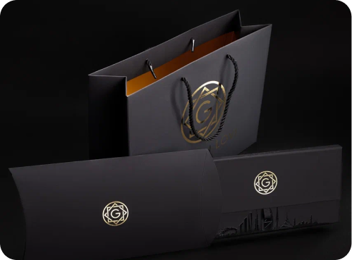 Example of gold card packaging - GoldenLovi