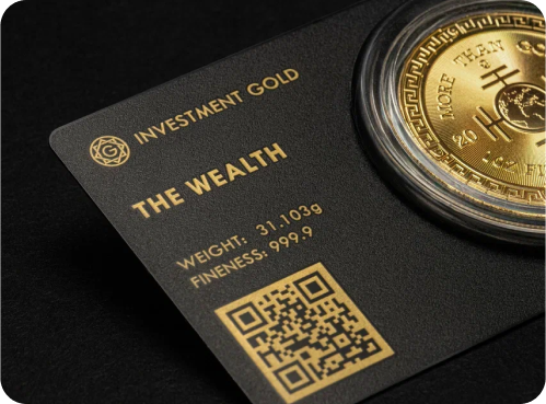 Example of gold card packaging - GoldenLovi